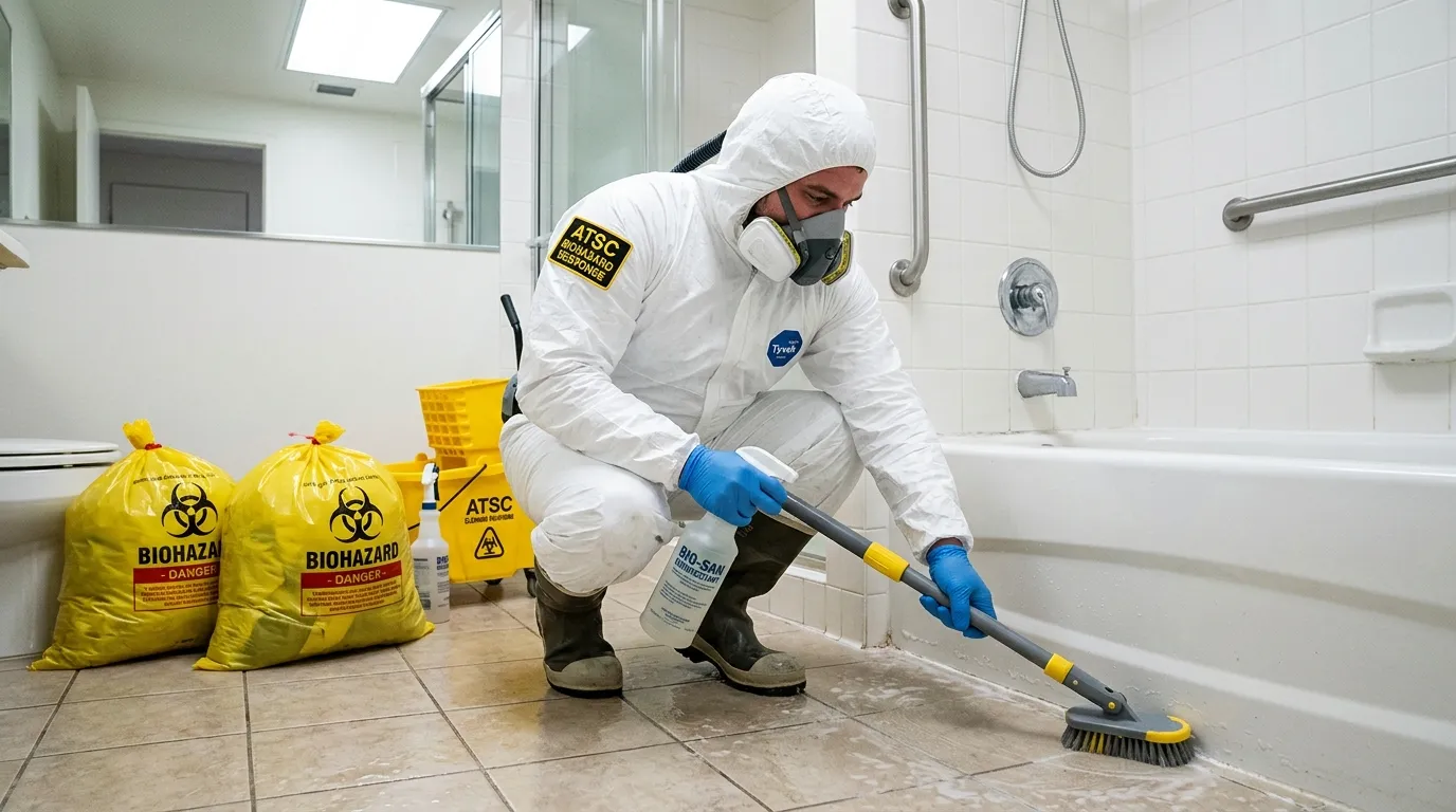 Decontamination equipment deployed for Blood Cleanup in East Hills